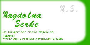 magdolna serke business card